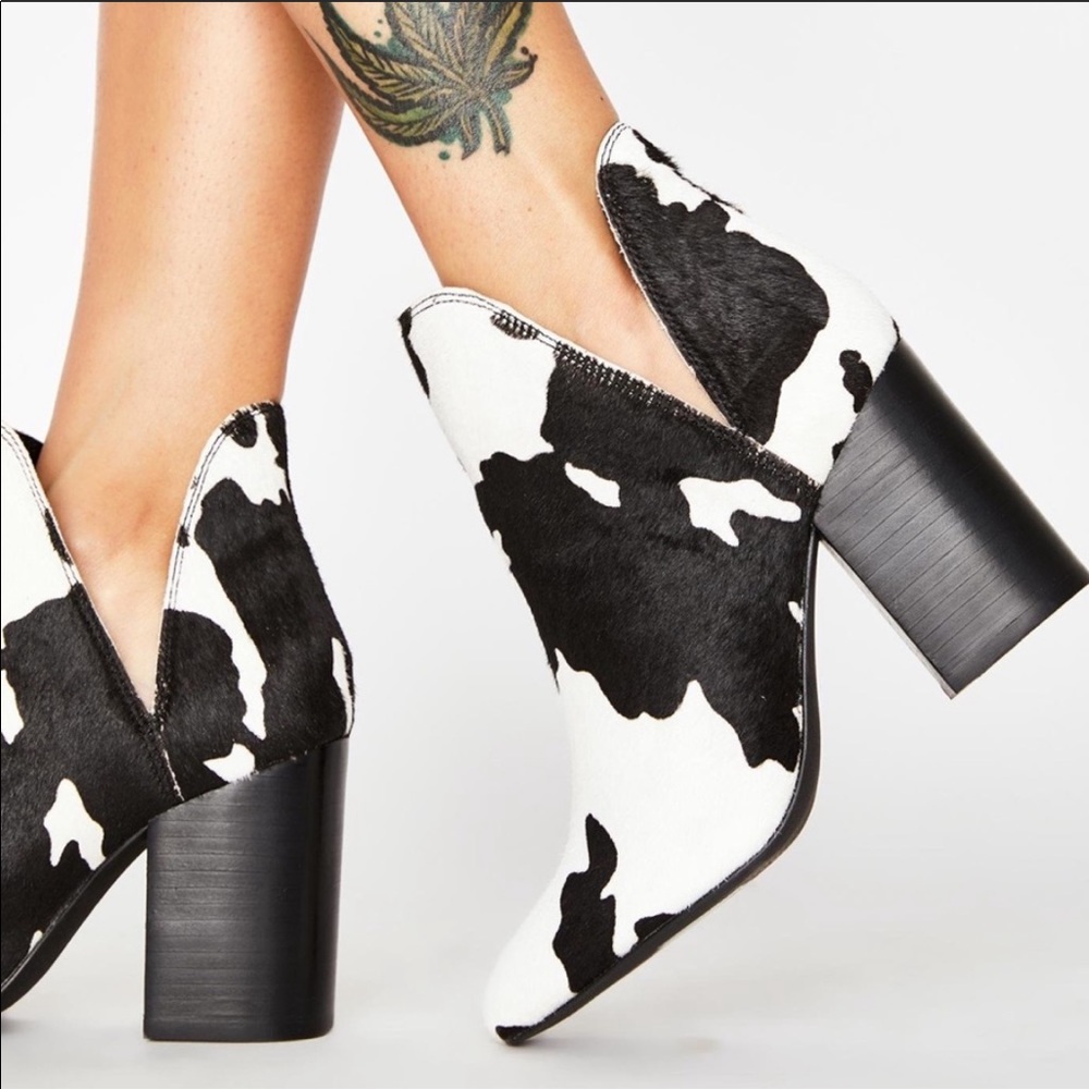 Steve Madden Rookie Cow Booties
